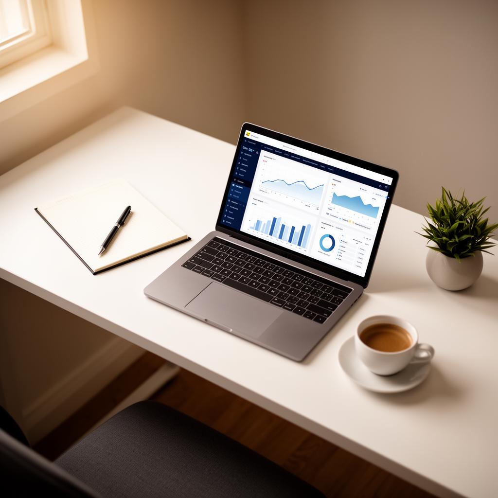 Focused workspace with analytics Focused workspace with analytics