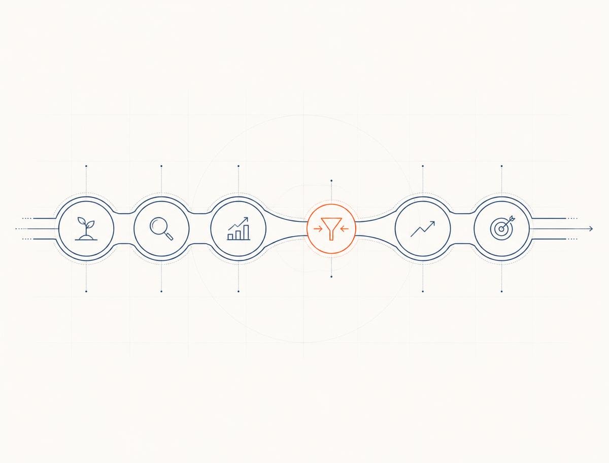 A connected B2B growth system where one weak node creates the bottleneck